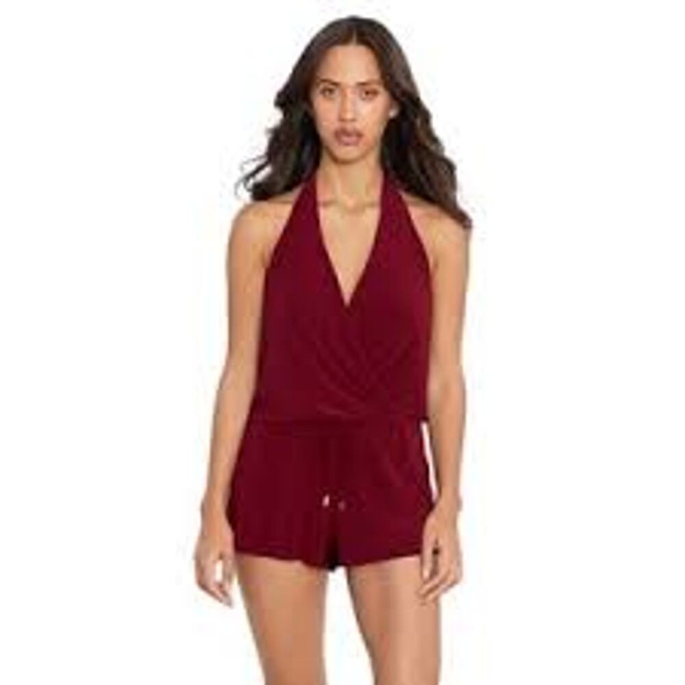 Magicsuit  Bianca Romper Merlot Swim Vacation Resort Size 18W